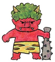 赤鬼_節分_２月の行事