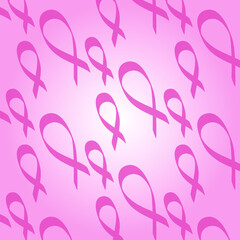 breast cancer  ribbons pattern seamless pattern wallpaper eps vector file 