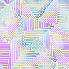 Pastel color triangle pattern.