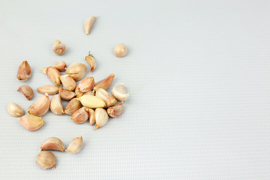 Galic isolated on white background, use for cooking