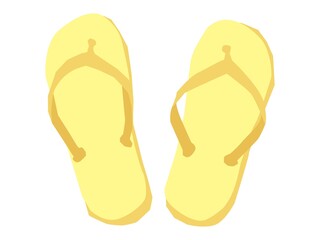 黄色いビーチサンダル