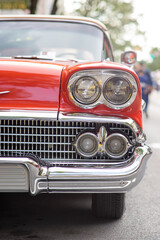 vintage car headlight