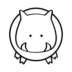 干支　亥の置き物　01