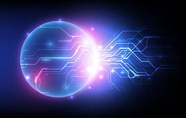 global network connection tech innovation concept background