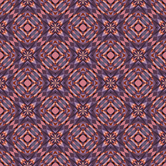 Geometric seamless pattern, ornament, abstract colorful background, fashion print, vector texture.