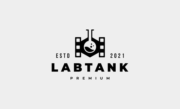 lab tank logo vector design illustration