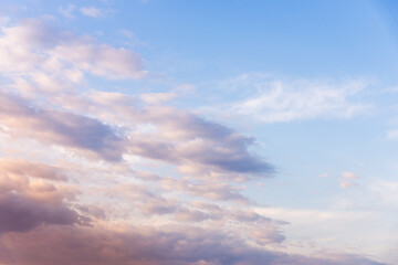 sunset cloud with blue sky