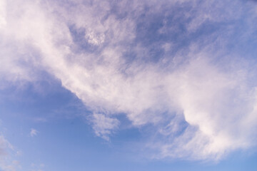 Naklejka na ściany i meble sunset cloud with blue sky