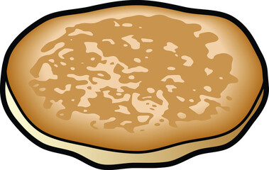 A fluffy pancake / griddle cake / pikelet.