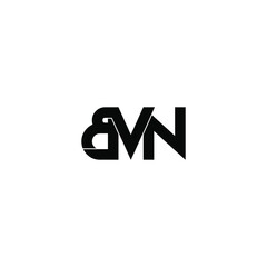 bvn letter original monogram logo design