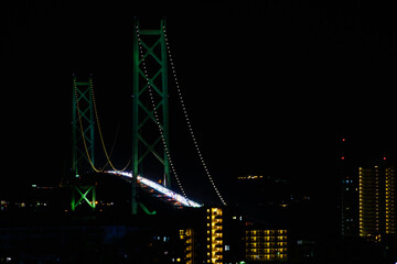 明石海峡大橋 別名 パールブリッジ ローアングル Wall Mural Show999