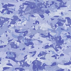 Fototapeta na wymiar Camouflage seamless pattern background. Classic clothing masking camo print