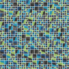 Fototapeta premium Abstract Geometric Pattern generative computational art illustration