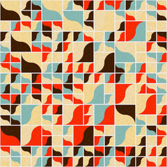 Abstract Geometric Pattern generative computational art illustration