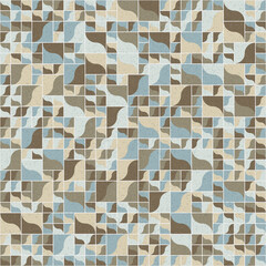 Abstract Geometric Pattern generative computational art illustration