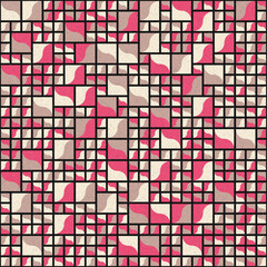 Abstract Geometric Pattern generative computational art illustration