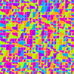 Abstract Geometric Pattern generative computational art illustration