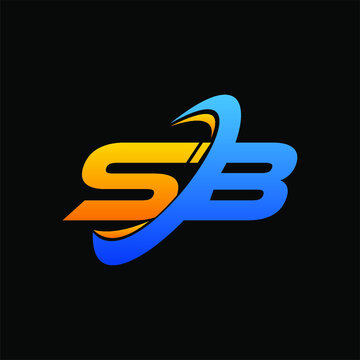 Sb Logo Design Template Premium