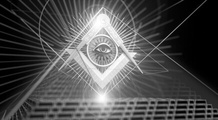 Masonic Sign and Pyramid