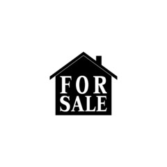House for sale sign icon isolated on white background