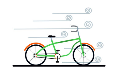 A Simple Cycle Illustration Design. 