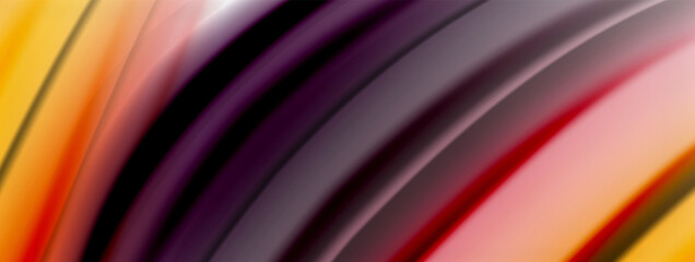 Abstract Background. Smooth flowing lines, blurred waves, rainbow color style stripes. Vector illustrations for covers, banners, flyers and posters and other