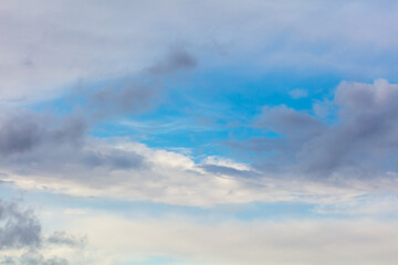 Clouds in the sky as background. Nature