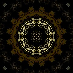 Beautiful decoration and pattern with floral theme