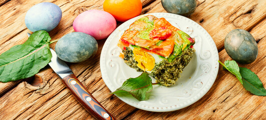 Easter egg pie