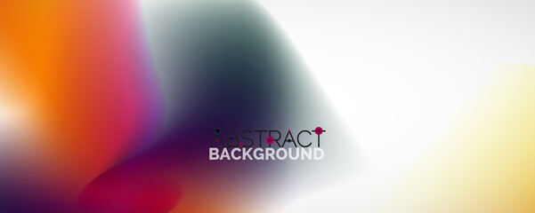 Obraz premium Fluid color gradient abstract background, trendy colorful wallpaper. Vector illustration for placards, brochures, posters, banners and covers