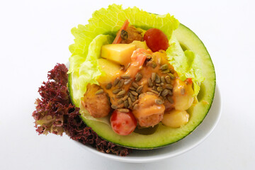 fruit salad with melon