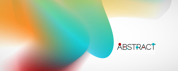 Fluid color gradient abstract background, trendy colorful wallpaper. Vector illustration for placards, brochures, posters, banners and covers