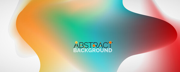 Fluid color gradient abstract background, trendy colorful wallpaper. Vector illustration for placards, brochures, posters, banners and covers