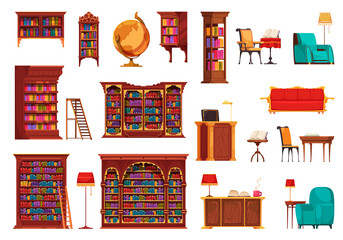 Vintage Library Icon Set