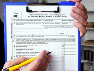  Financial concept meaning Form 4361 Application for Exemption From Self-Employment Tax for Use By...