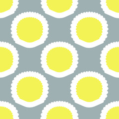 geometric pattern in yellow gray colors. Vector stock illustration eps10.
