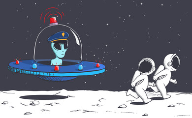 Space police alien © Galacticus
