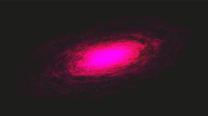 Realistic Pink nebula on Milky Way galaxy background,Universe and starry concept design ,Vector