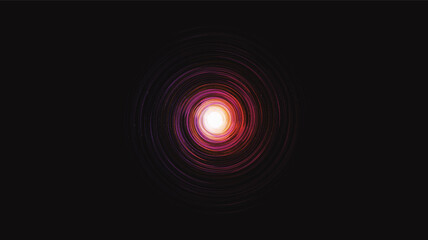 Dark Pink Black hole on Galaxy background with Milky Way spiral,Universe and starry concept desig,vector