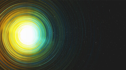 Vector Shiny Hyperspace Realistic Milky Way spiral on galaxy background,Universe and starry concept design.