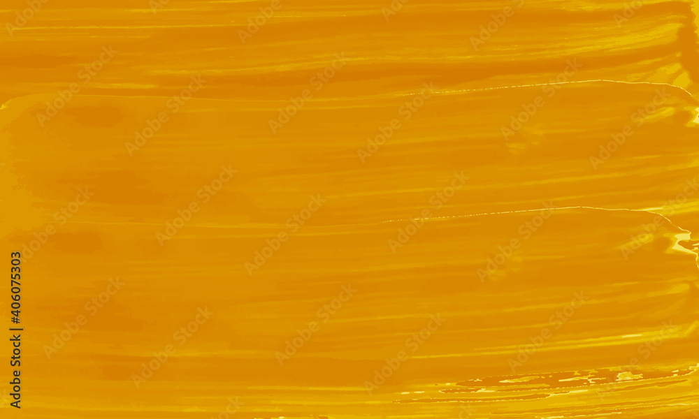 Wall mural yellow or gold vector of horizontal paintbrush stokes, background is blank with room for copy space 