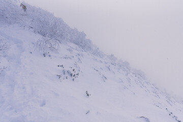 Winter climbing and scenery at Gongen Giboshi