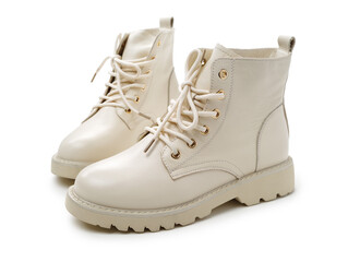 women's boots on white background