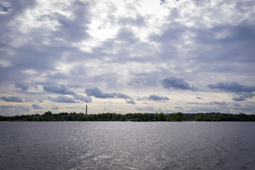 clouds over the river