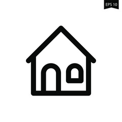 home icon on a white background