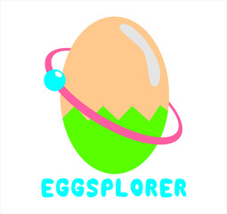 easter egg with ribbon