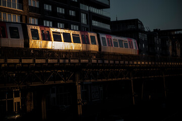 train station at night