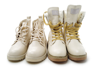 women's boots on white background
