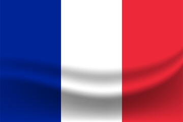 Wavy Flag of the French Republic illustration