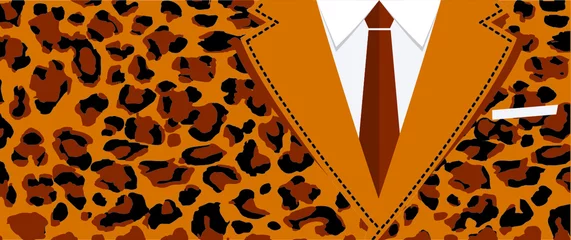 Fotobehang Africa, safari skins print. Animal skin prints. Wild animals. Leopard, cheetah or jaguar pattern. Vector background banner. Camouflage line pattern. Memphis style, vintage, retro 80s, 90s. © MarkRademaker
